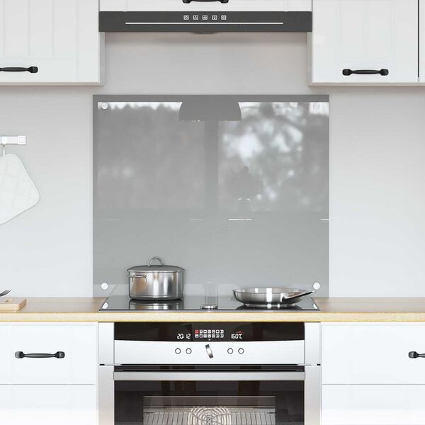 VidaXL Φωτιστικό κουζίνας Ανοιχτό Γκρι 70x60x0,6 εκ. Σκληρυμένο Γυαλί