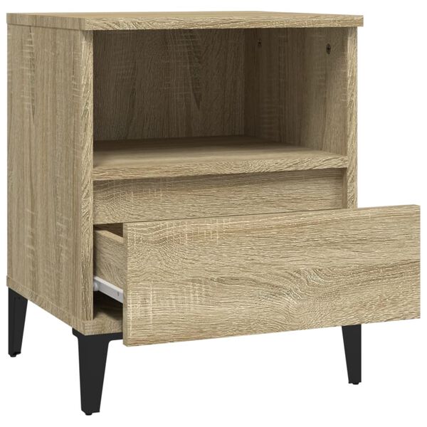 vidaXL Κομοδίνο Sonoma Δρυς 40x35x50 εκ.