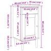 vidaXL Κομοδίνο SENJA Καφέ Όψη Ρατάν 40x35x80εκ. από Μασίφ Ξύλο Πεύκου