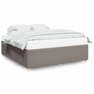 vidaXL &Sigma;&kappa;&epsilon;&lambda;&epsilon;&tau;ό&sigmaf; &Kappa;&rho;&epsilon;&beta;&alpha;&tau;&iota;&omicron;ύ &Chi;&omega;&rho;ί&sigmaf; &Sigma;&tau;&rho;ώ&mu;&alpha; Taupe 180x200 &epsilon;&kappa;. &Upsilon;&phi;&alpha;&sigma;&mu;ά&tau;&iota;&nu;&omicron;