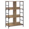 vidaXL &Rho;ά&phi;&iota; &Beta;&iota;&beta;&lambda;ί&omega;&nu; 4 &epsilon;&pi;&iota;&pi;έ&delta;&omega;&nu; 78,5 x 33 x 117,5 &epsilon;&kappa;. &mu;έ&tau;&alpha;&lambda;&lambda;&omicron; PB