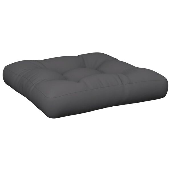 vidaXL Μαξιλάρι Παλέτας Ανθρακί 50 x 50 x 12 εκ. Υφασμάτινο