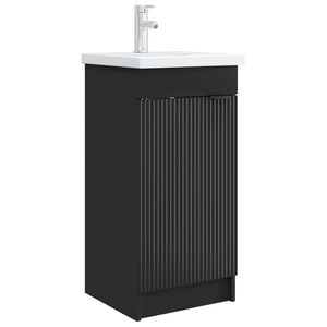 vidaXL &Kappa;&alpha;&theta;&rho;έ&phi;&tau;&eta;&sigmaf; &mu;&pi;ά&nu;&iota;&omicron;&upsilon; &mu;&epsilon; &nu;&iota;&pi;&tau;ή&rho;&alpha; &Mu;&alpha;ύ&rho;&omicron; 42 x 40 x 84,5 &epsilon;&kappa;