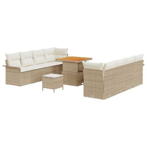 vidaXL &Sigma;&epsilon;&tau; &Kappa;&alpha;&nu;&alpha;&pi;έ &Kappa;ή&pi;&omicron;&upsilon; &mu;&epsilon; &mu;&alpha;&xi;&iota;&lambda;ά&rho;&iota; 11 pcs &Mu;&pi;&epsilon;&zeta; &sigma;&upsilon;&nu;&theta;&epsilon;&tau;&iota;&kappa;ό &rho;&alpha;&tau;ά&nu;