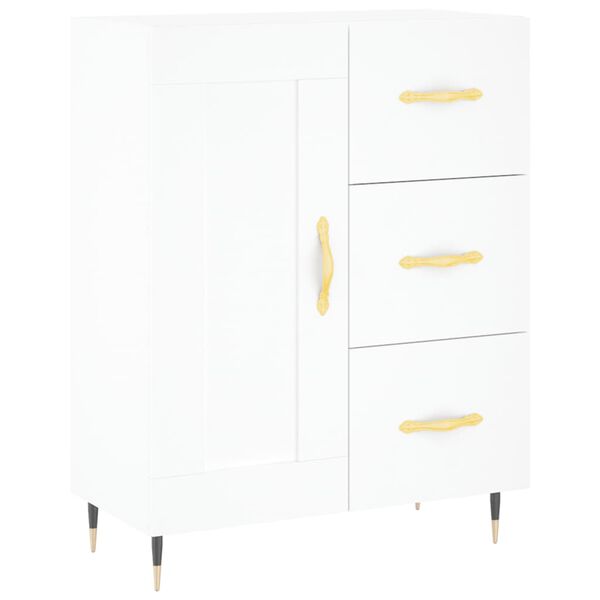 vidaXL Ντουλάπι Λευκό 69,5x34x180 εκ. από Επεξεργασμένο Ξύλο