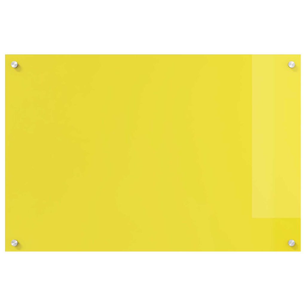 vidaXL Πλακάκι Κουζίνας Κίτρινο 90x60x0,6 εκ Σκληρυμένο Γυαλί