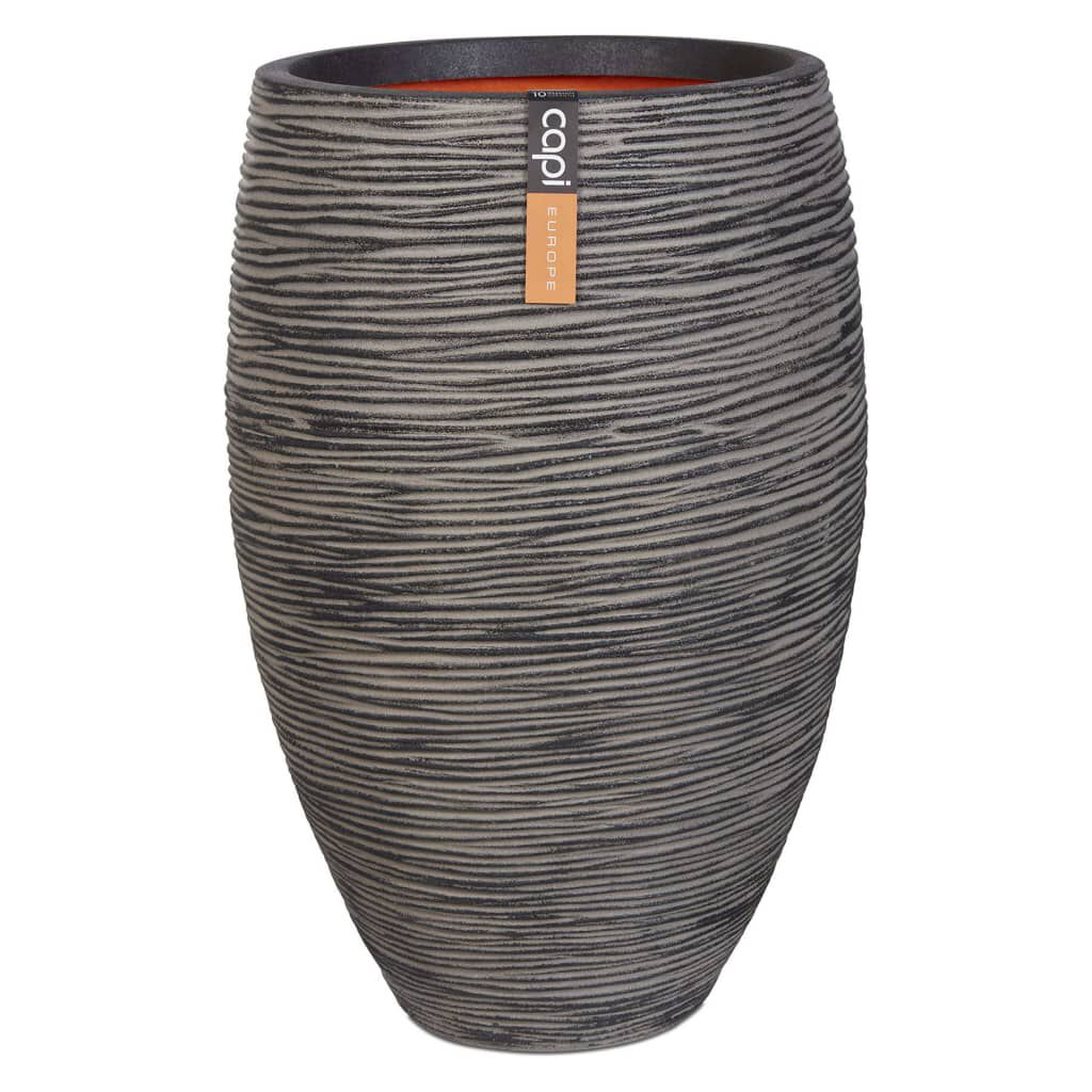 Capi Βάζο Nature Rib Κομψό Deluxe Ανθρακί 45 x 72 εκ.