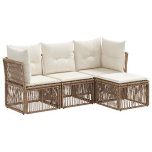vidaXL &Sigma;&epsilon;&tau; &Kappa;&alpha;&nu;&alpha;&pi;έ &Kappa;ή&pi;&omicron;&upsilon; 4 pcs &Mu;&pi;&epsilon;&zeta; &sigma;&upsilon;&nu;&theta;&epsilon;&tau;&iota;&kappa;ό &rho;&alpha;&tau;ά&nu;