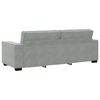 vidaXL Σετ Καναπέ με μαξιλάρι 3 pcs Γκρι 220 x 78 x 84 εκ. Βελούδο