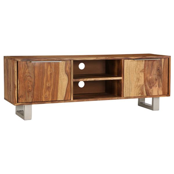 vidaXL Έπιπλο Τηλεόρασης Μελί 118 x 30 x 40 εκ. Μασίφ Ξύλο Ακακίας