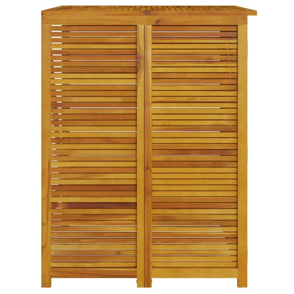 vidaXL Πλαίσιο Διπλού Κάδου Απορριμάτων 140x89x117 εκ. Μασίφ Ακακία