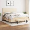 vidaXL &Kappa;&rho;&epsilon;&beta;ά&tau;&iota; Boxspring &mu;&epsilon; &Sigma;&tau;&rho;ώ&mu;&alpha; &Kappa;&rho;&epsilon;&mu; 160x200 &epsilon;&kappa;. &Upsilon;&phi;&alpha;&sigma;&mu;ά&tau;&iota;&nu;&omicron;