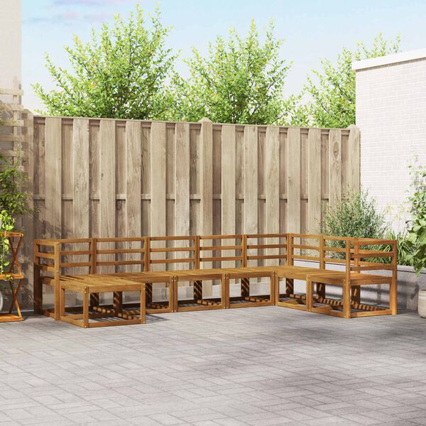 vidaXL &Sigma;&epsilon;&iota;&rho;ά &Kappa;&alpha;&nu;&alpha;&pi;έ &Epsilon;&xi;&omega;&tau;&epsilon;&rho;&iota;&kappa;&omicron;ύ &mu;&epsilon; &mu;&alpha;&xi;&iota;&lambda;ά&rho;&iota; 8 pcs &Phi;&upsilon;&sigma;&iota;&kappa;ό &kappa;&alpha;&iota; &Alpha;&nu;&theta;&rho;&alpha;&kappa;ί