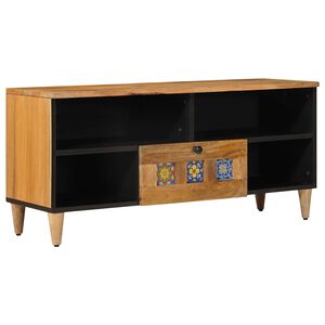 vidaXL &Nu;&tau;&omicron;&upsilon;&lambda;ά&pi;&iota; TV &mu;&epsilon; &rho;ά&phi;&iota; &Phi;&upsilon;&sigma;&iota;&kappa;ό 100 x 33 x 46 &epsilon;&kappa; &Sigma;&tau;&epsilon;&rho;&epsilon;ό &xi;ύ&lambda;&omicron; &mu;ά&nu;&gamma;&kappa;&omicron;