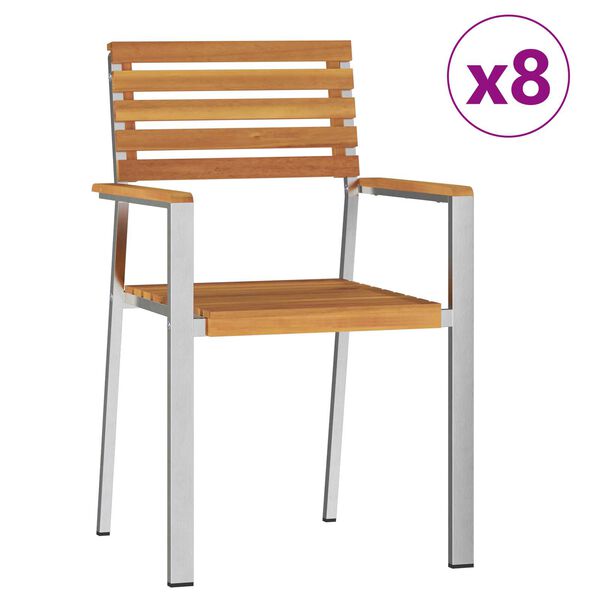vidaXL Σετ τραπεζαρίας κήπου 9 pcs