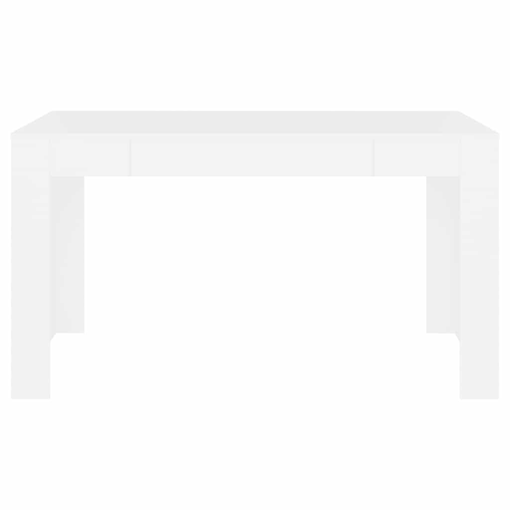 vidaXL Τραπεζαρία Λευκή 140x74,5x76 εκ. από Επεξεργασμένο Ξύλο