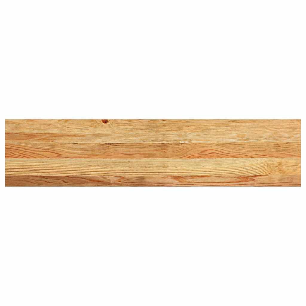 vidaXL Πατάκια Σκάλας 8 τεμ. Ανοιχτό Καφέ 110x25x2 cm Ξύλο Δρυός