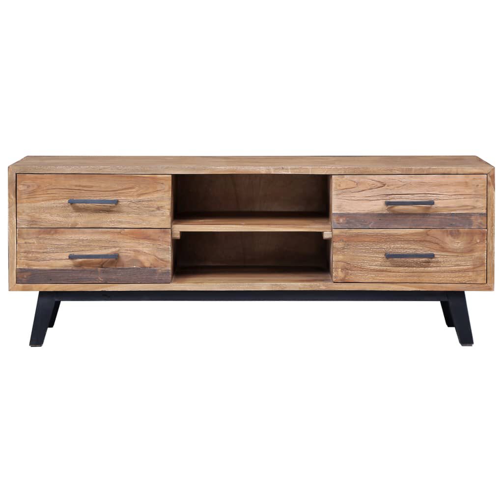 vidaXL Έπιπλο Τηλεόρασης 120 x 30 x 45 εκ. από Μασίφ Ξύλο Teak
