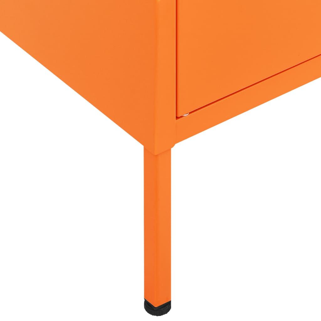 vidaXL Ντουλάπι Αποθήκευσης Πορτοκαλί 80 x 35 x 101,5 εκ. από Ατσάλι