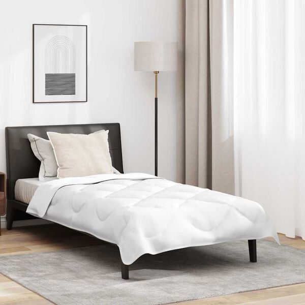 vidaXL Set Παπλώματος Χειμώνα 2 pcs Λευκό 140 x 200 cm Μικροΐνες