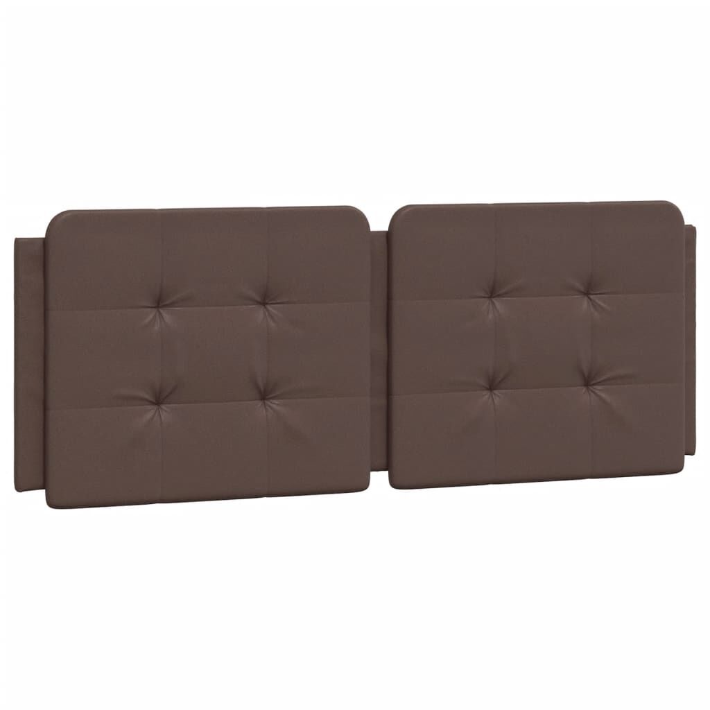 vidaXL Κρεβάτι με Στρώμα Καφέ 140x200εκ. από Συνθετικό Δέρμα