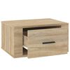 vidaXL Κομοδίνα Επιτοίχια 2 τεμ. Sonoma Δρυς 50x36x25 εκ.
