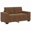 vidaXL Καναπές 2 pcs Καφέ 221 x 78 x 80 εκ Τεχνητό δέρμα