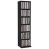 vidaXL Έπιπλο για CD Μαύρο 21 x 20 x 88 εκ. από Επεξεργασμένο Ξύλο
