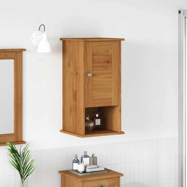 vidaXL Τοίχου Ντουλάπα Μπάνιου VIGO καφέ μελί 37 x 34 x 71.5 εκ.
