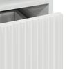 vidaXL Κομοδίνο Γυαλιστερό λευκό 49 x 36 x 61 εκ Επεξεργασμένο ξύλο