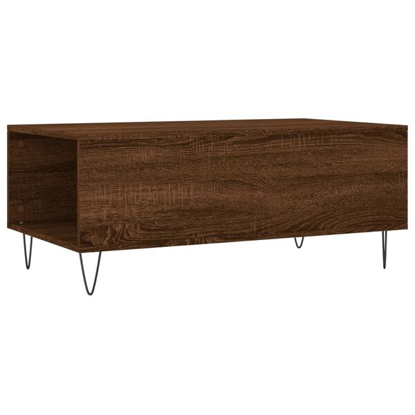 vidaXL Τραπεζάκι Σαλονιού Καφέ Δρυς 90x50x36,5 εκ. Επεξεργασμ. Ξύλο