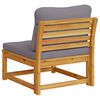 vidaXL Πολυθρόνα Κήπου από Μασίφ Ξύλο Ακακίας με Μαξιλάρια
