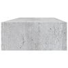 vidaXL Ράφι Επιτοίχιο με Συρτάρι Γκρι Σκυρ. 60 x 23,5 x 10 εκ. από MDF
