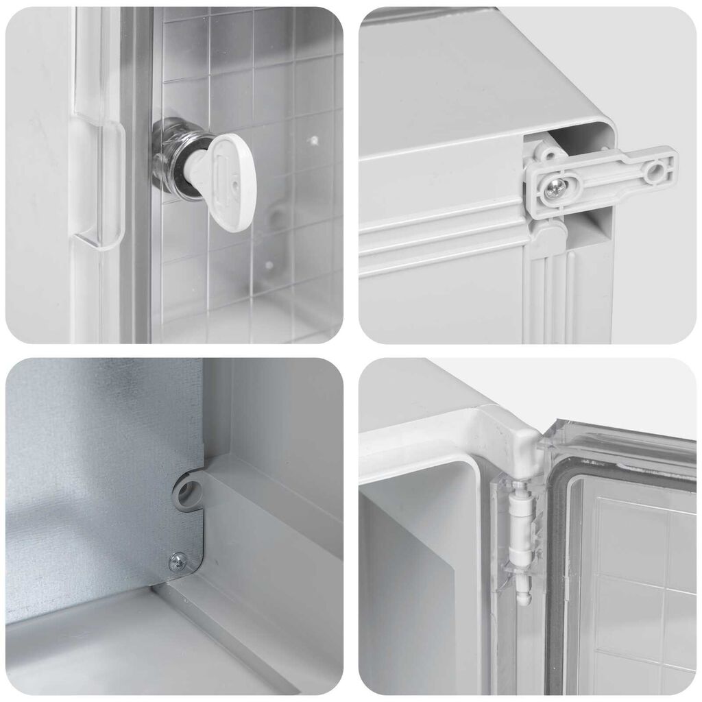 vidaXL Κουτί ελέγχου IP65 Αδιάβροχο Γκρι 18x13x24 εκ. Πλαστικό ABS
