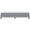 vidaXL Κρεβάτι με ελατήρια με στρώμα Ανοιχτό γκρι 140 x 200 cm ύφασμα