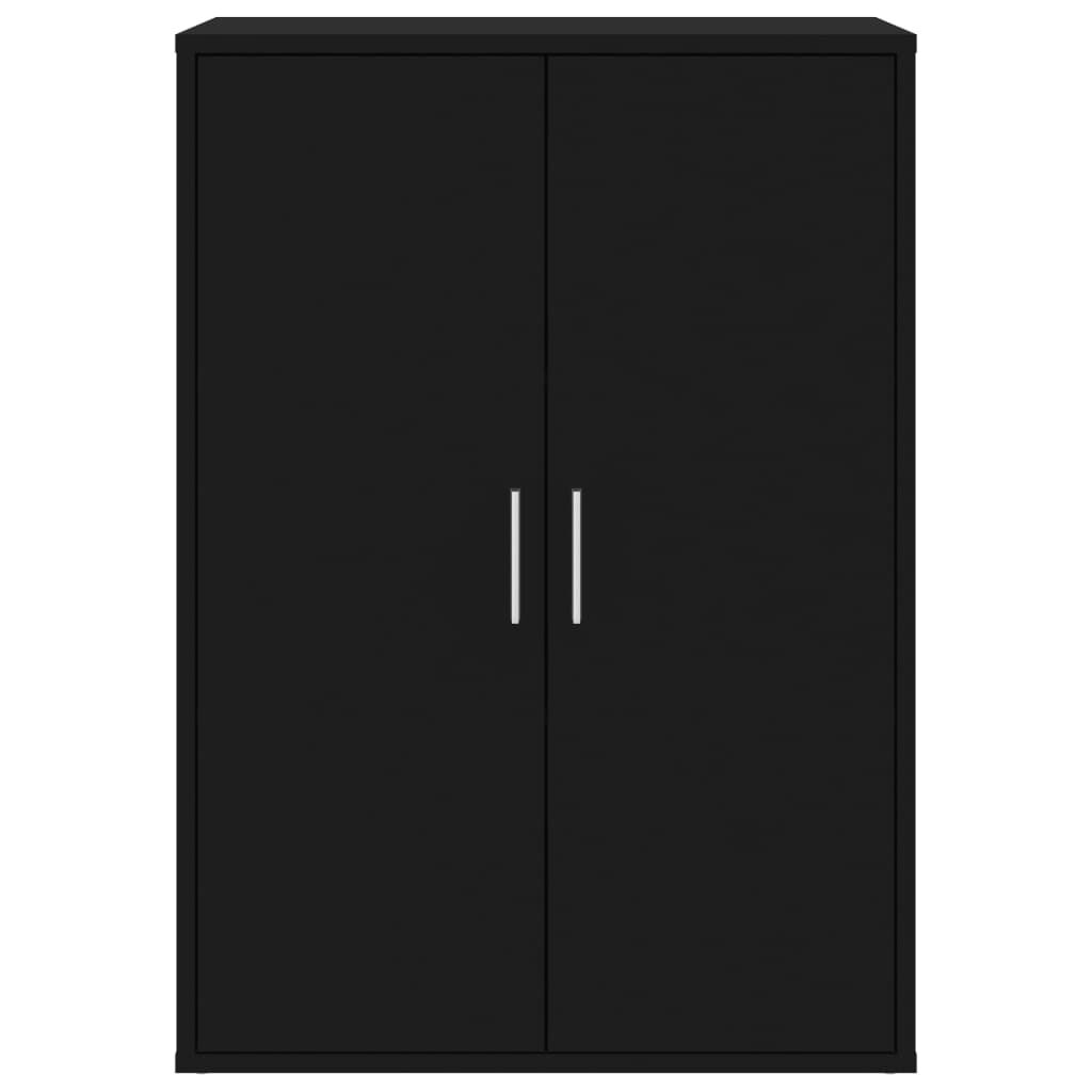 vidaXL Βοηθητικά Ντουλάπια 2 τεμ. Μαύρη 60 x 31 x 84 εκ. Επεξεργ. Ξύλο