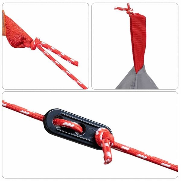vidaXL Εσωτερική σκηνή Μαύρο 240 x 160 x 133 εκ Πλέγμα