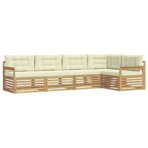 vidaXL &Sigma;&epsilon;&iota;&rho;ά &Kappa;&alpha;&nu;&alpha;&pi;έ &Epsilon;&xi;&omega;&tau;&epsilon;&rho;&iota;&kappa;&omicron;ύ 6 pcs &Lambda;&epsilon;&upsilon;&kappa;ό &kappa;&alpha;&iota; &Kappa;&rho;&epsilon;&mu; &Pi;&omicron;&lambda;&upsilon;&epsilon;&sigma;&tau;έ&rho;&alpha;&sigmaf;