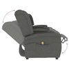 vidaXL Πολυθρόνα Μασάζ Τετραθέσια με Ποτηροθήκη Ανακλινόμενη Αν. Γκρι