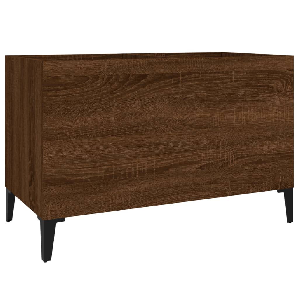 vidaXL Δισκοθήκη Καφέ Δρυς 74,5 x 38 x 48 εκ. από Επεξεργασμένο Ξύλο