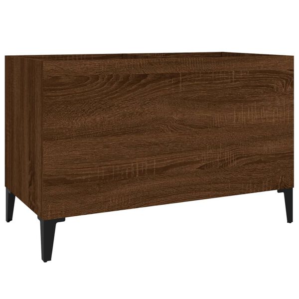 vidaXL Δισκοθήκη Καφέ Δρυς 74,5 x 38 x 48 εκ. από Επεξεργασμένο Ξύλο