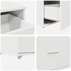 vidaXL Ντουλάπι με Συρτάρια Λευκό 55 x 45 x 33.5 εκ Επεξεργασμένο ξύλο