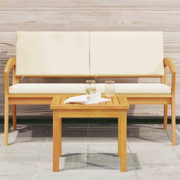 vidaXL Τραπεζάκι Πλευράς Καφέ Μασίφ ξύλο ακακίας