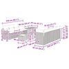 vidaXL Σετ Καναπέ Κήπου 11 pcs μπεζ και ανοιχτό γκρι 90 x 55 x 71 cm