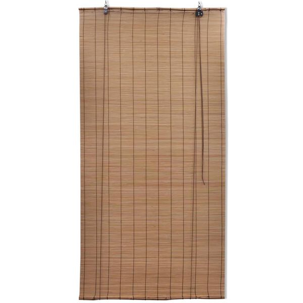 vidaXL Στόρι Σκίασης Ρόλερ Καφέ 140 x 220 εκ. από Μπαμπού