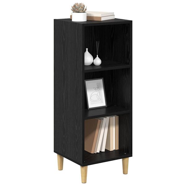 vidaXL Πλαϊνό γραφείο Μαύρη δρυς 32.5 x 34.5 x 90 εκ