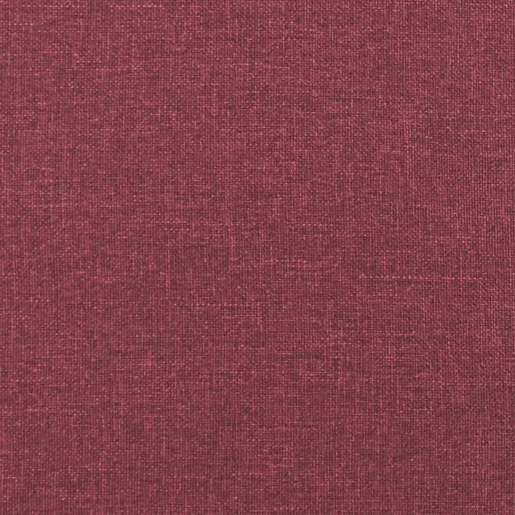 vidaXL Παγκάκι με Πλάτη Μπορντό 120 x 62 x 75,5 εκ. Υφασμάτινο