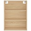 vidaXL Ντουλάπι Sonoma δρυς 69,5 x 34 x 180 εκ. από Επεξεργασμένο Ξύλο