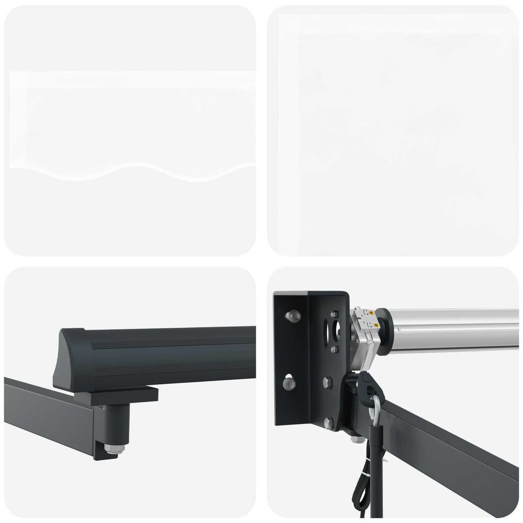 vidaXL Αυτόματη Ανασυρόμενη Τέντα Λευκή 450x300 cm