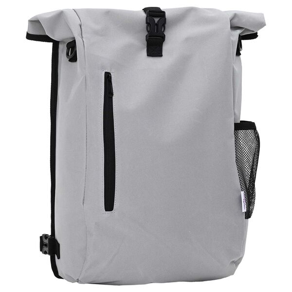 vidaXL Τσάντα Ποδηλάτου για Ράγες 20 L Γκρι 31x13x58 εκ.